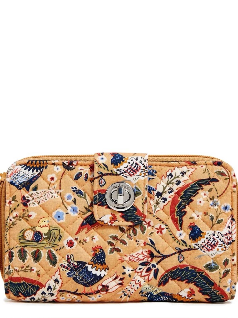 Vera Bradley RFID Turnlock Wallet - French Hens